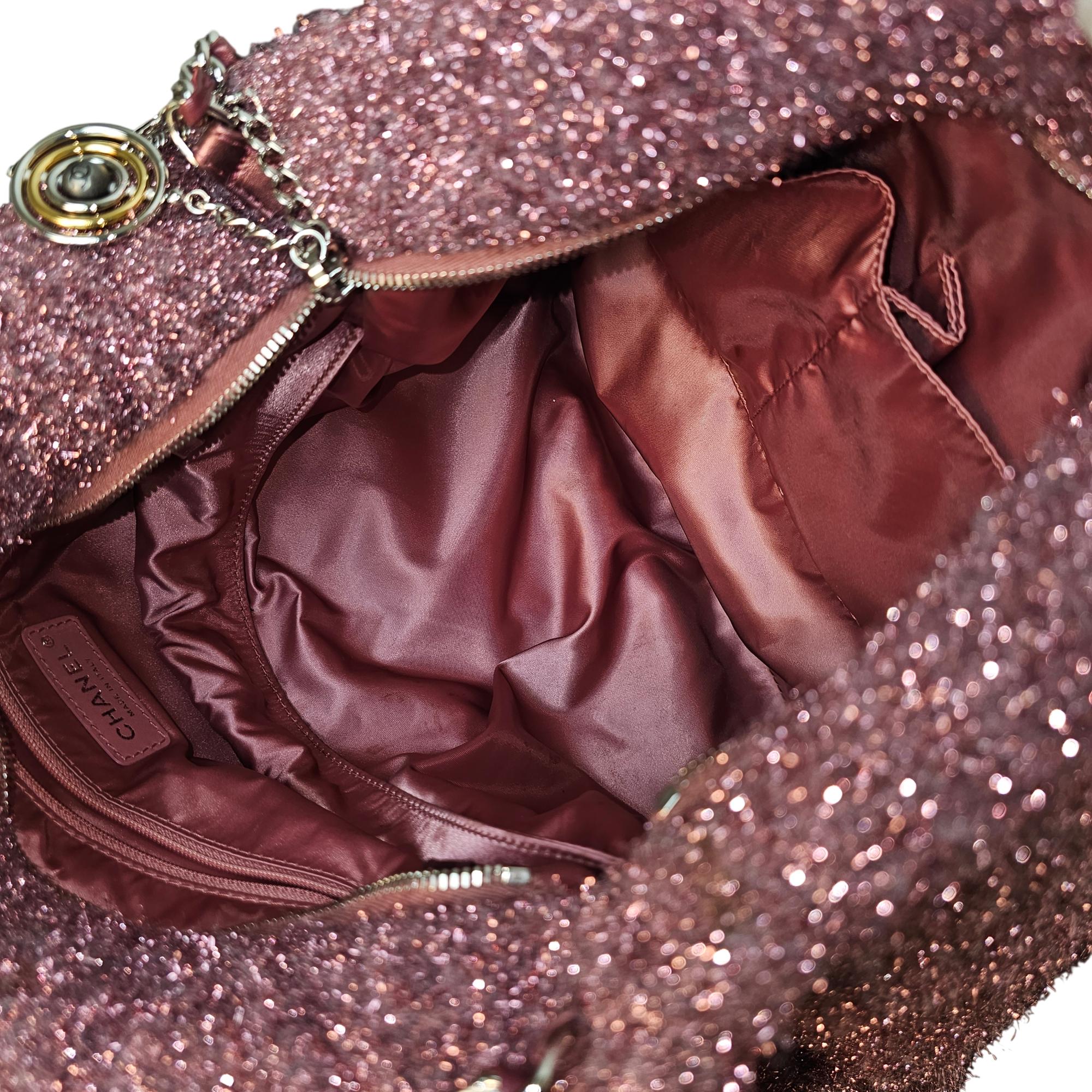 Chanel Pluto Glitter Shopping tote