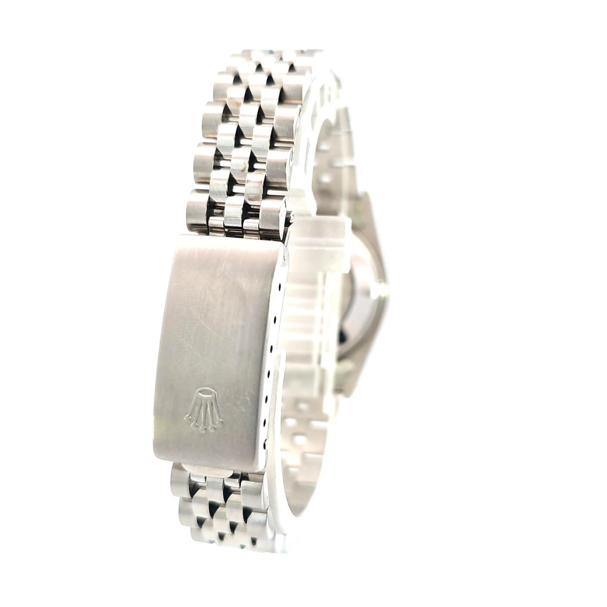 Rolex Oyster Perpetual Datejust 31mm SS 1990 Silver & Diamond Dial, 68274