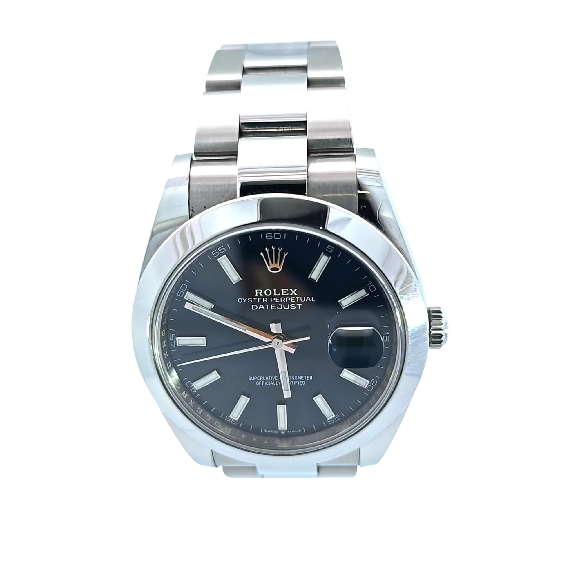 Rolex Oyster Perpetual Datejust 41mm SS 2021 Navy Dial 126300