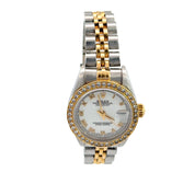 Rolex Lady-Datejust 26mm Two-Tone Stainless Steel & 18K Gold, Mother of Pearl Diamond Dial, Ref. 69173