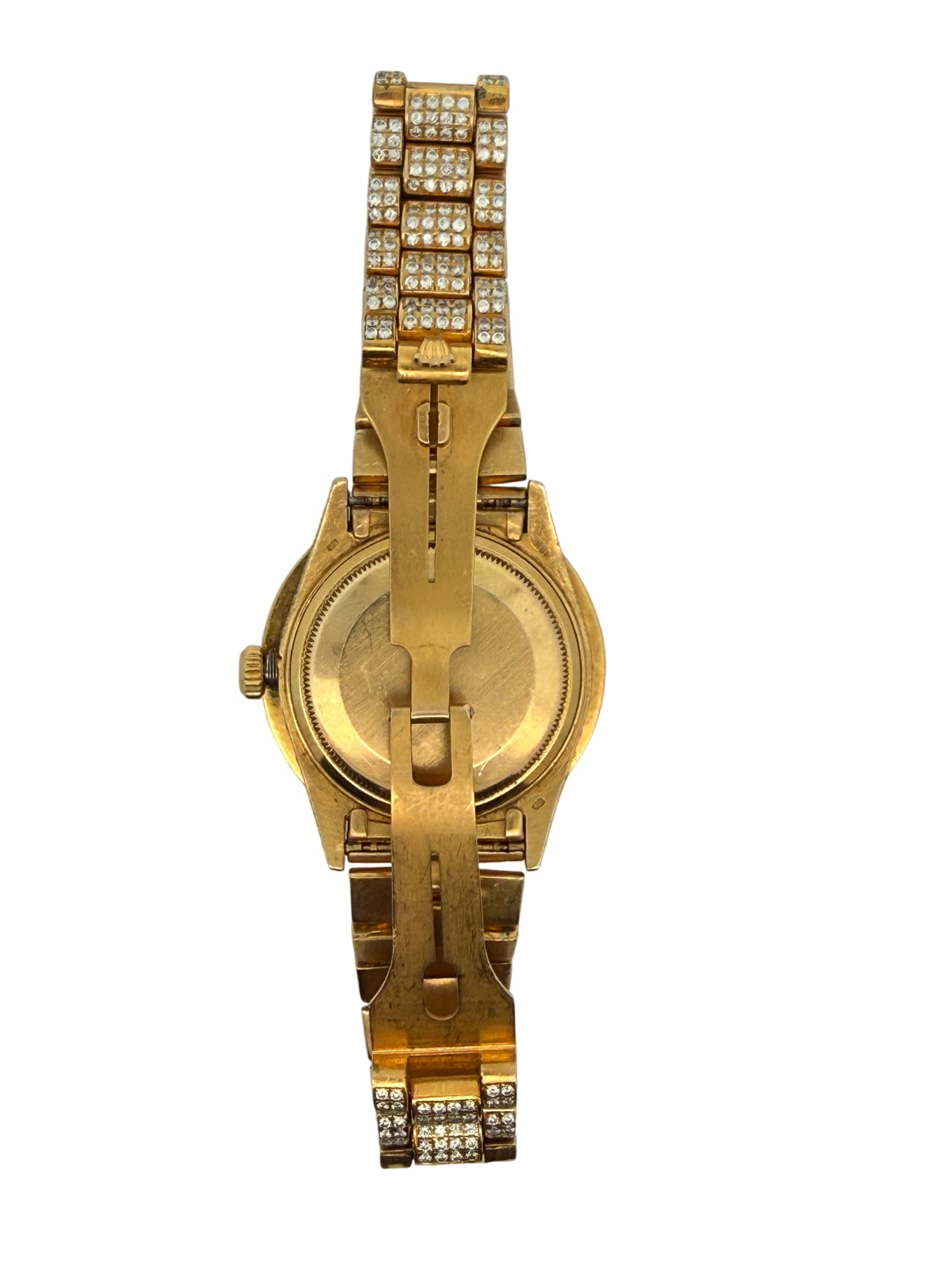 Rolex Day-Date President 36mm with Diamond Presidential Bracelet 18k Yellow Gold Champagne Dial