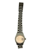Rolex Datejust Lady 26mm , Diamond Dial, Jubilee Bracelet Stainless Steel Pink Dial 69174
