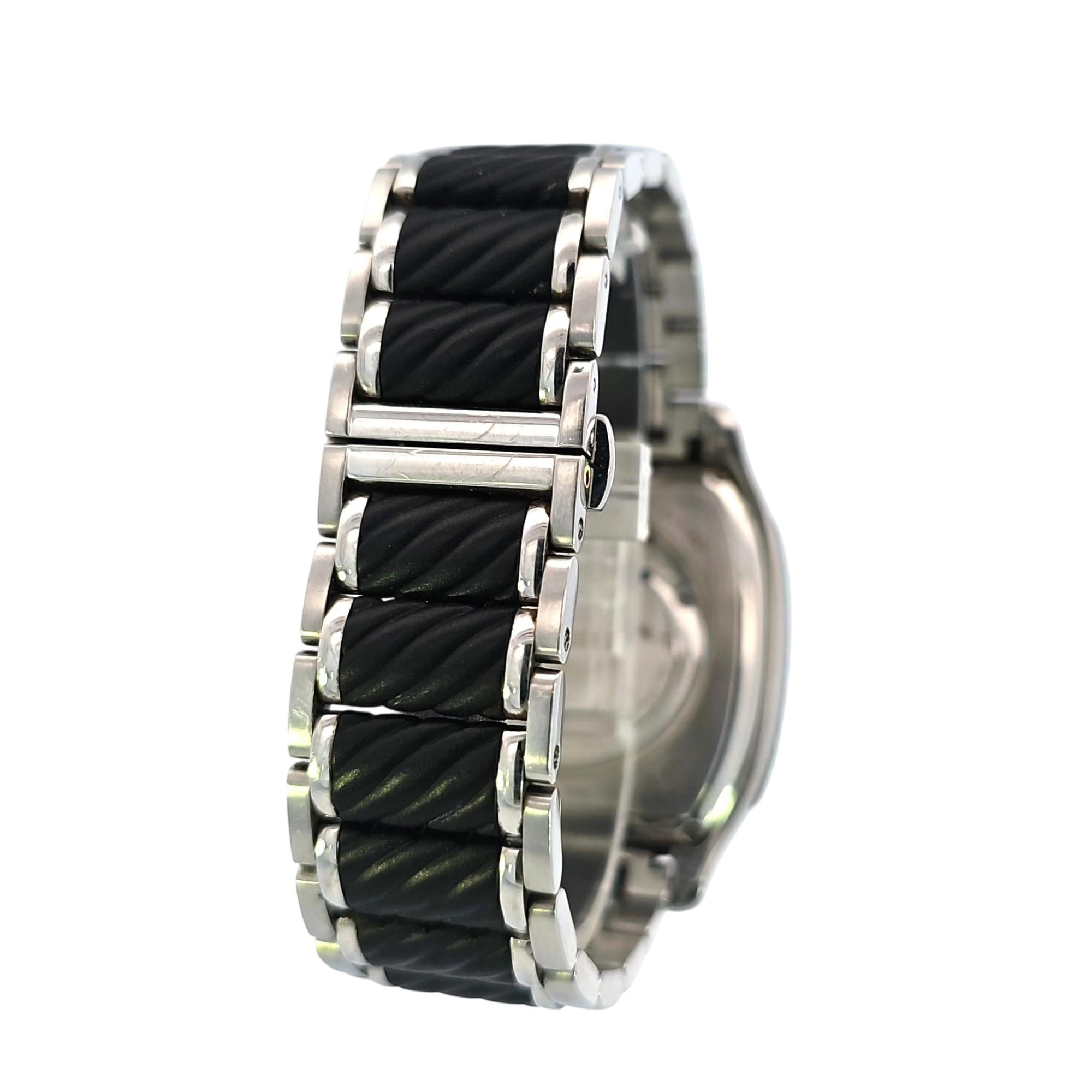 David Yurman Belmont Chronograph 42mm SS Black Dial T305-CST