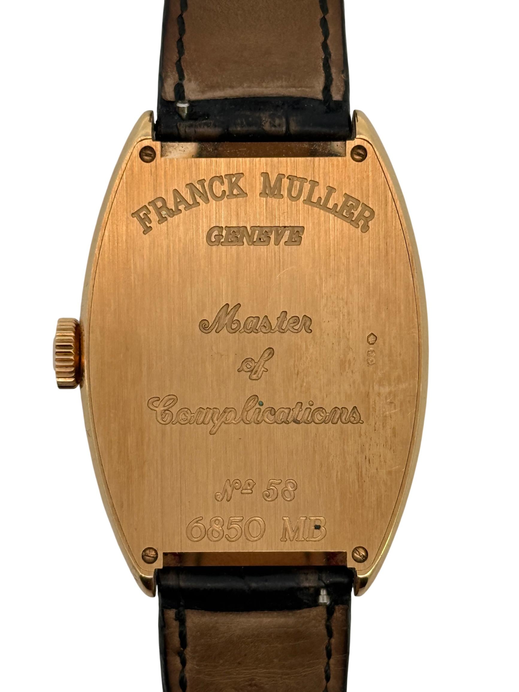 Franck Muller Master Banker 18K Yellow Gold Men's Watch 2852