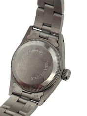Rolex Oyster Perpetual Ladies Watch Stainless Steel Silver Dial 76080