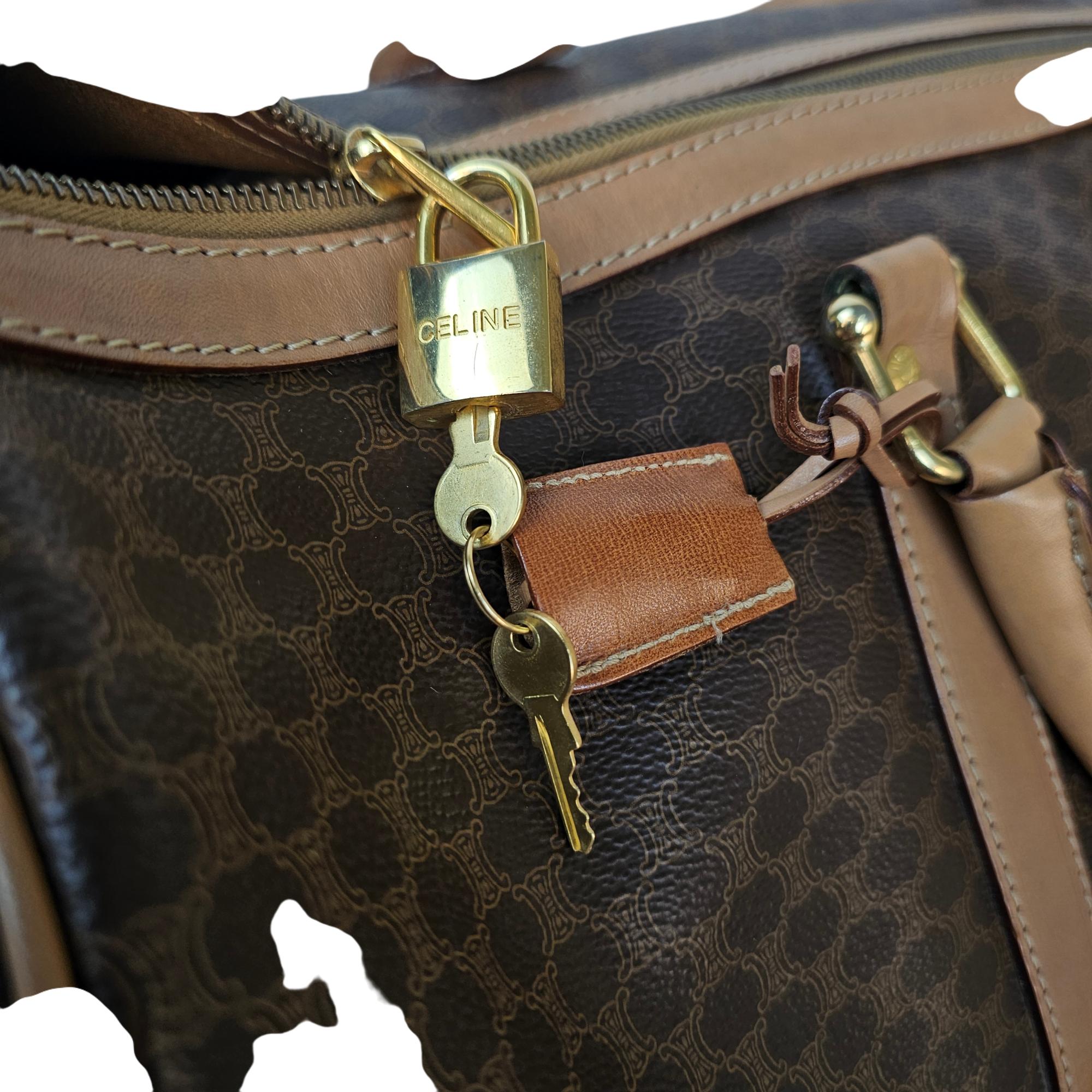 Celine Macadam Boston Duffle Bag