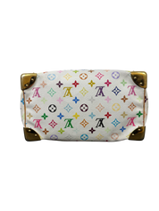 Louis Vuitton x Takashi Murakami Monogram Multicolor Speedy 30 Handbag (White)