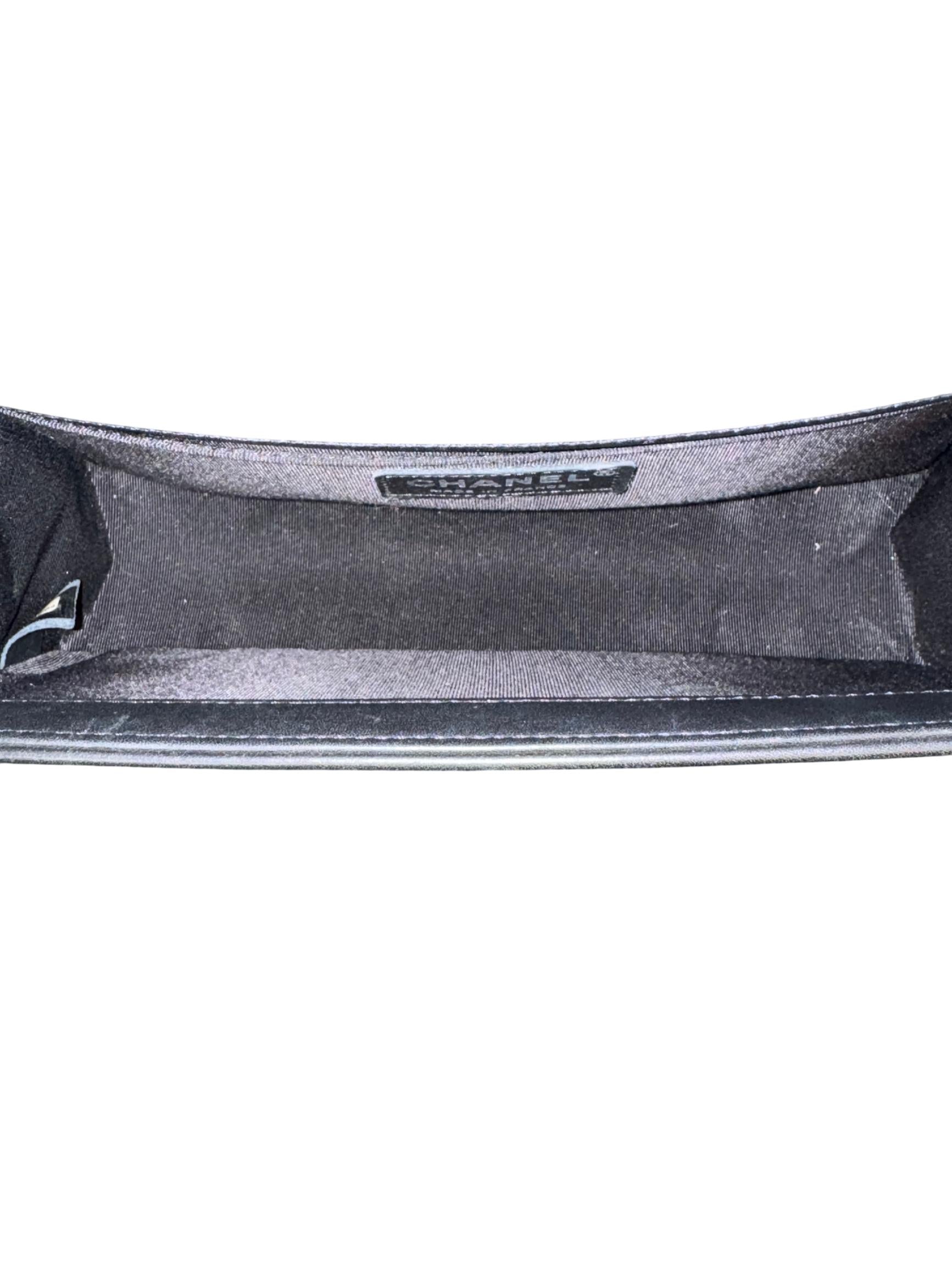 Chanel Boy Bag Medium Black Braided