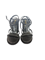 Saint Laurent Cassandra 105mm Espadrille Wedge Sandals