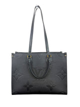 Louis Vuitton OnTheGo MM Monogram Empreinte Leather Tote Bag – Black