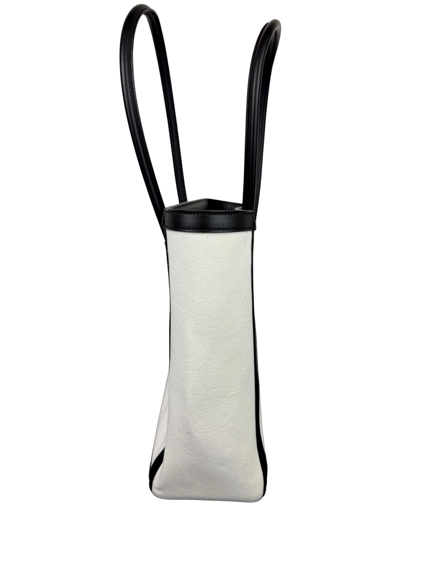 Balmain B-Army 42 Leather-Trimmed Canvas Tote Bag