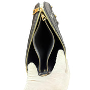 Louis Vuitton Coussin PM Black Lambskin Leather Shoulder Bag with Gold and Silver Chain Hardware