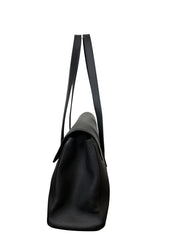Versace Black Leather LA Medusa Large Black Handbag