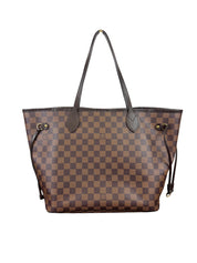 Louis Vuitton Neverfull MM Damier Ebene Canvas Tote Bag