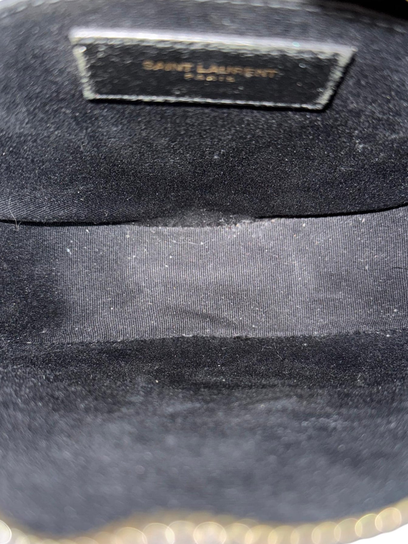 Yves Saint Laurent Vinyle Round Crossbody