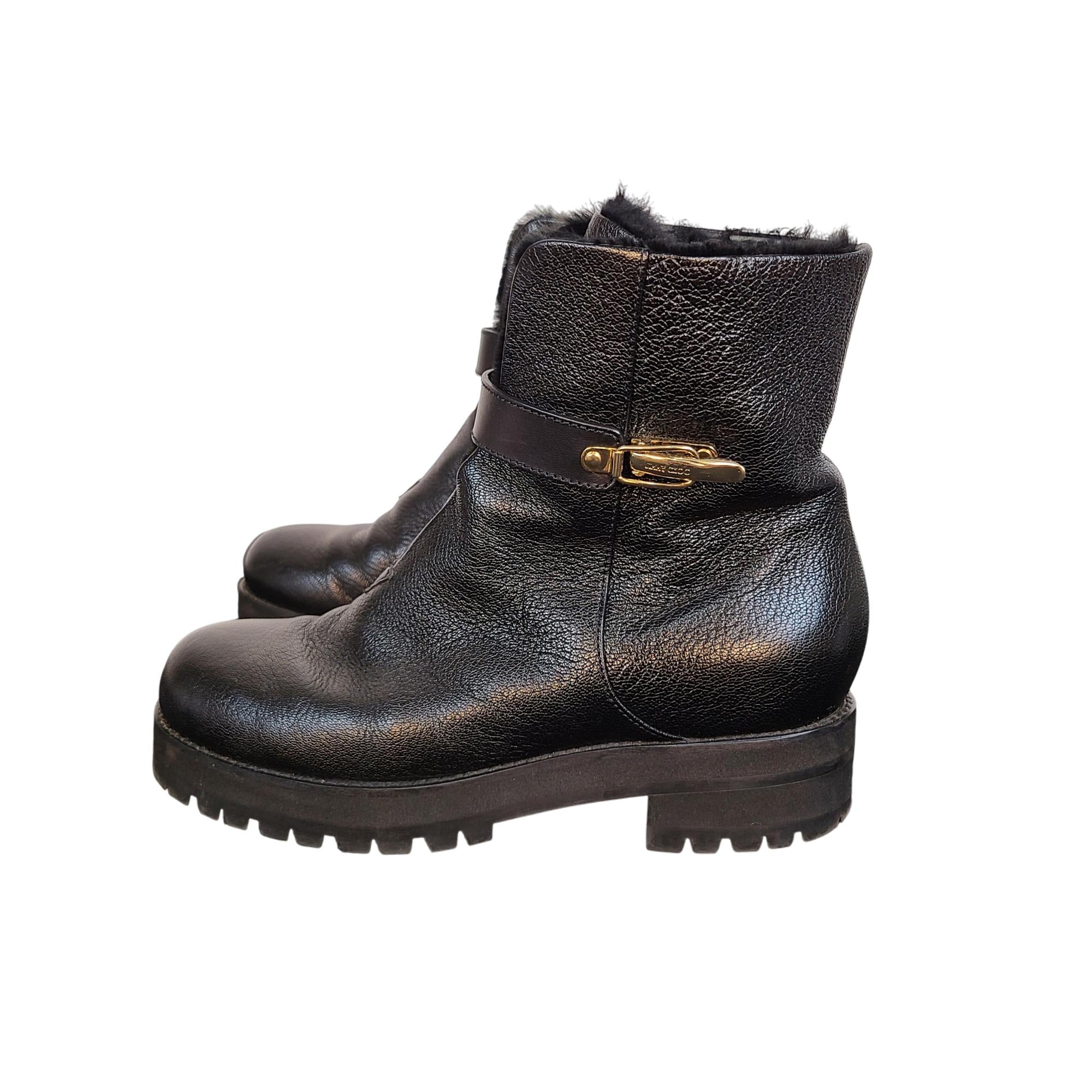 Jimmy Choo Fur Moto Boot