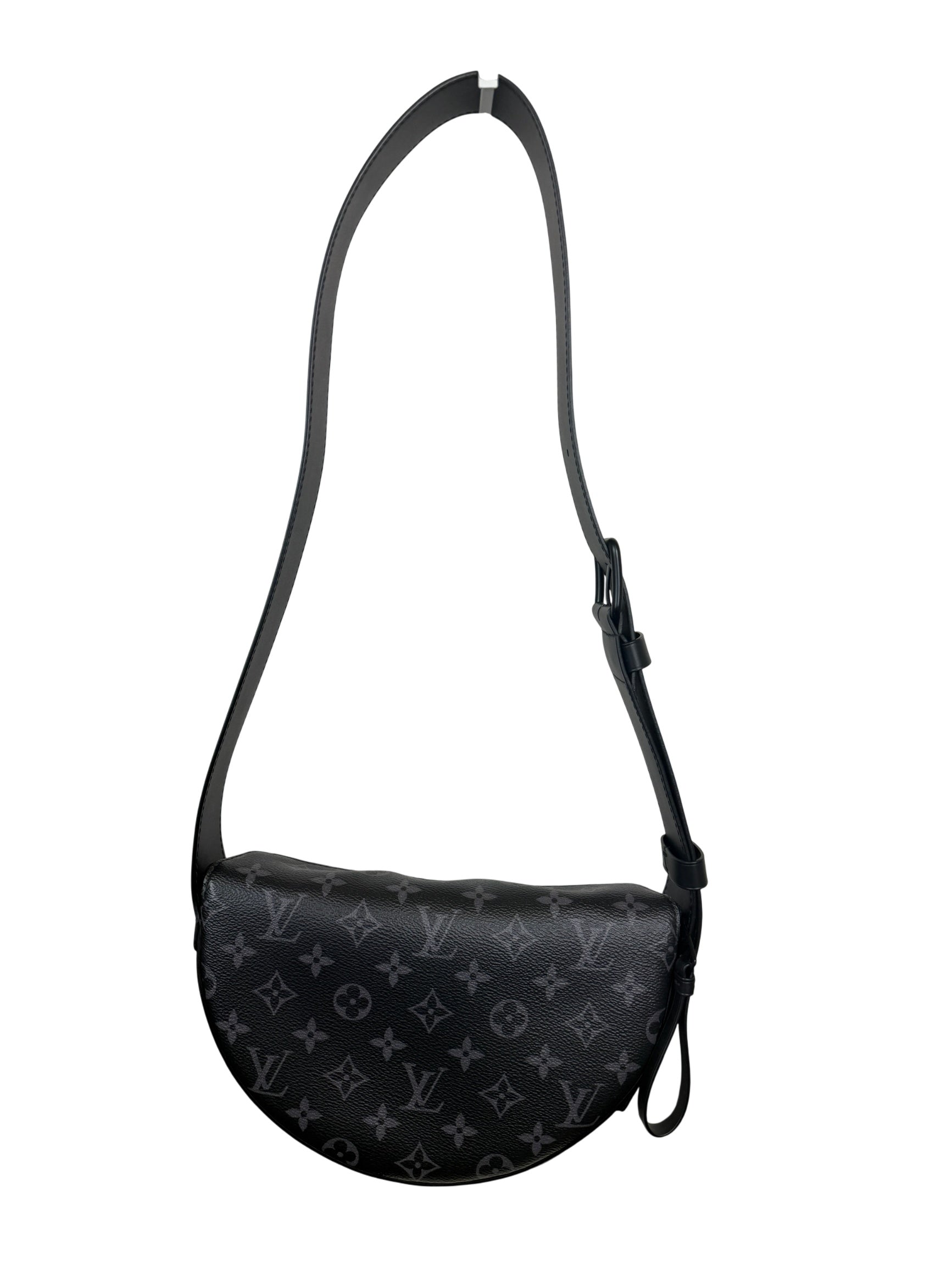 Louis Vuitton Monogram Eclipse Black Saddle Bag