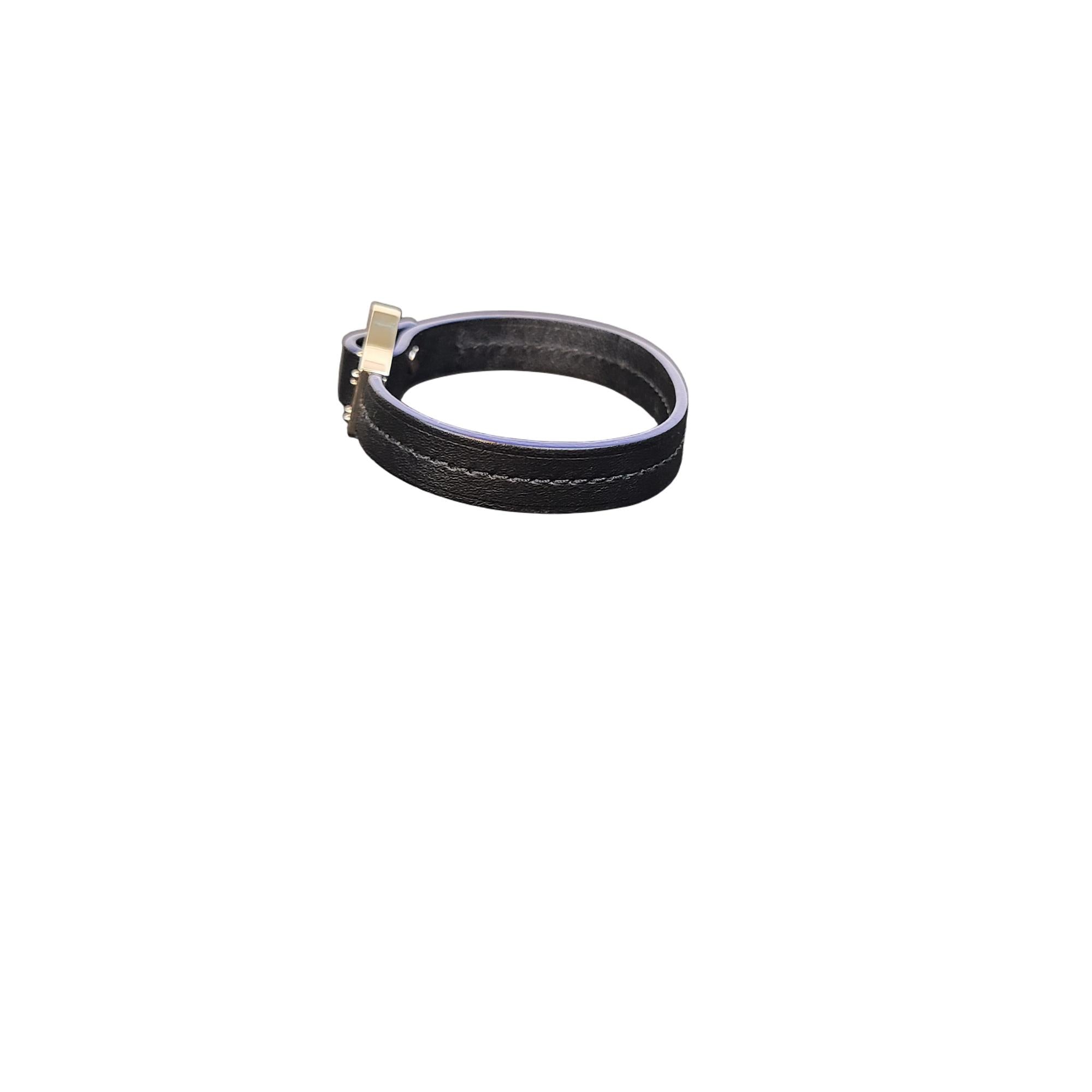 Louis Vuitton Archive Bracelet Black Leather Bracelet