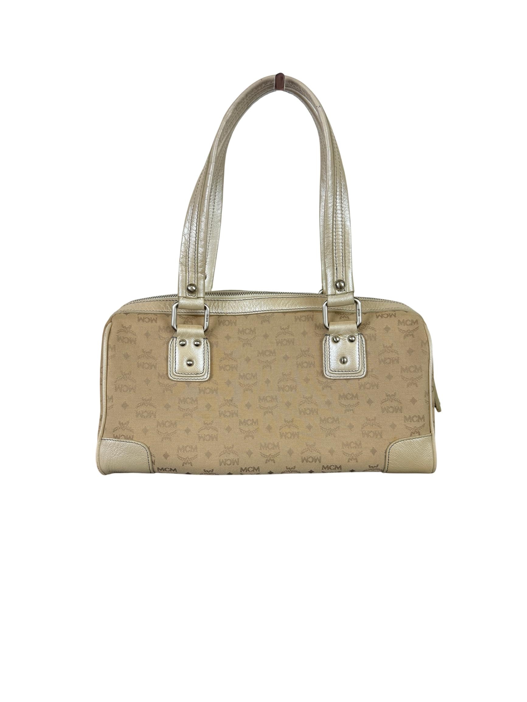 MCM Visetos Bowling Bag