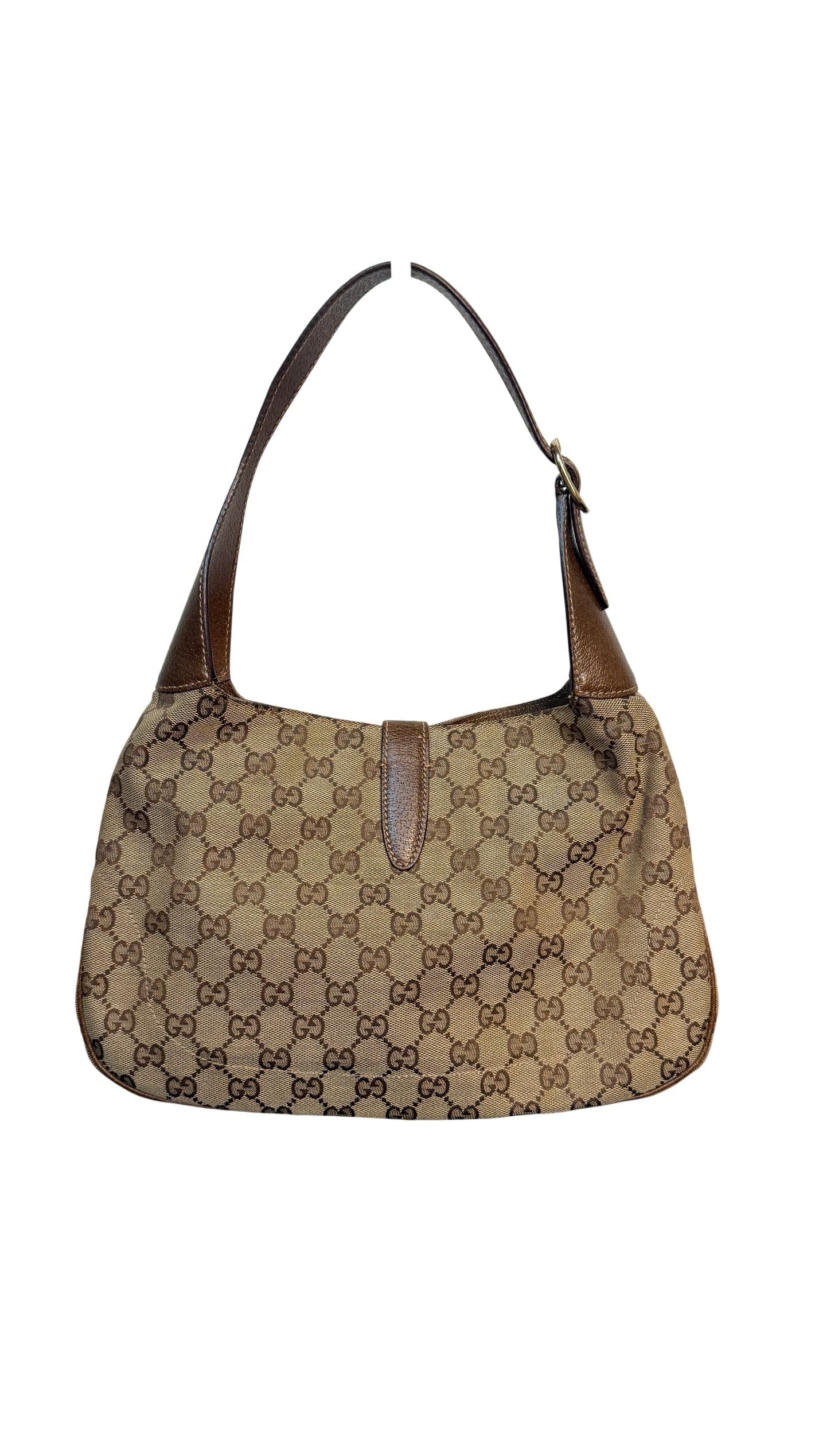 Gucci Jackie GG Brown Shoulder Bag