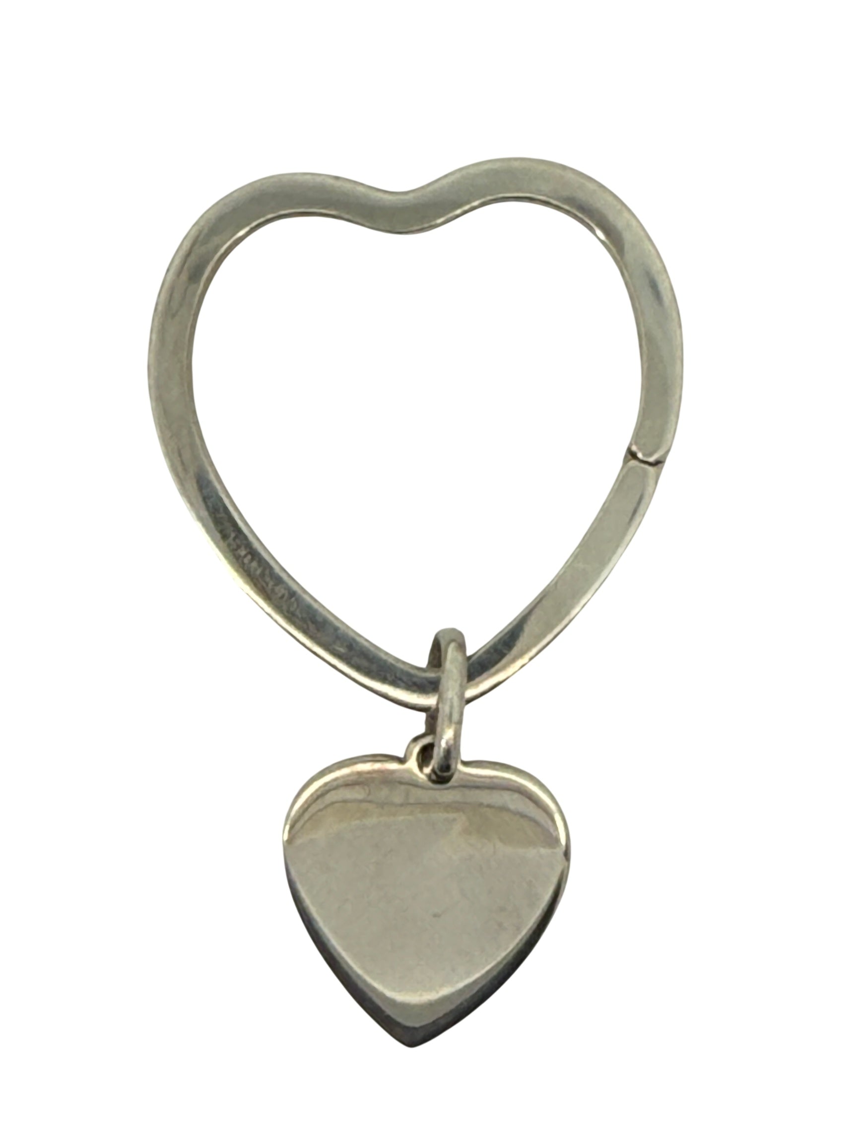 Tiffany & Co. 925 Sterling Silver Heart Tag Keychain