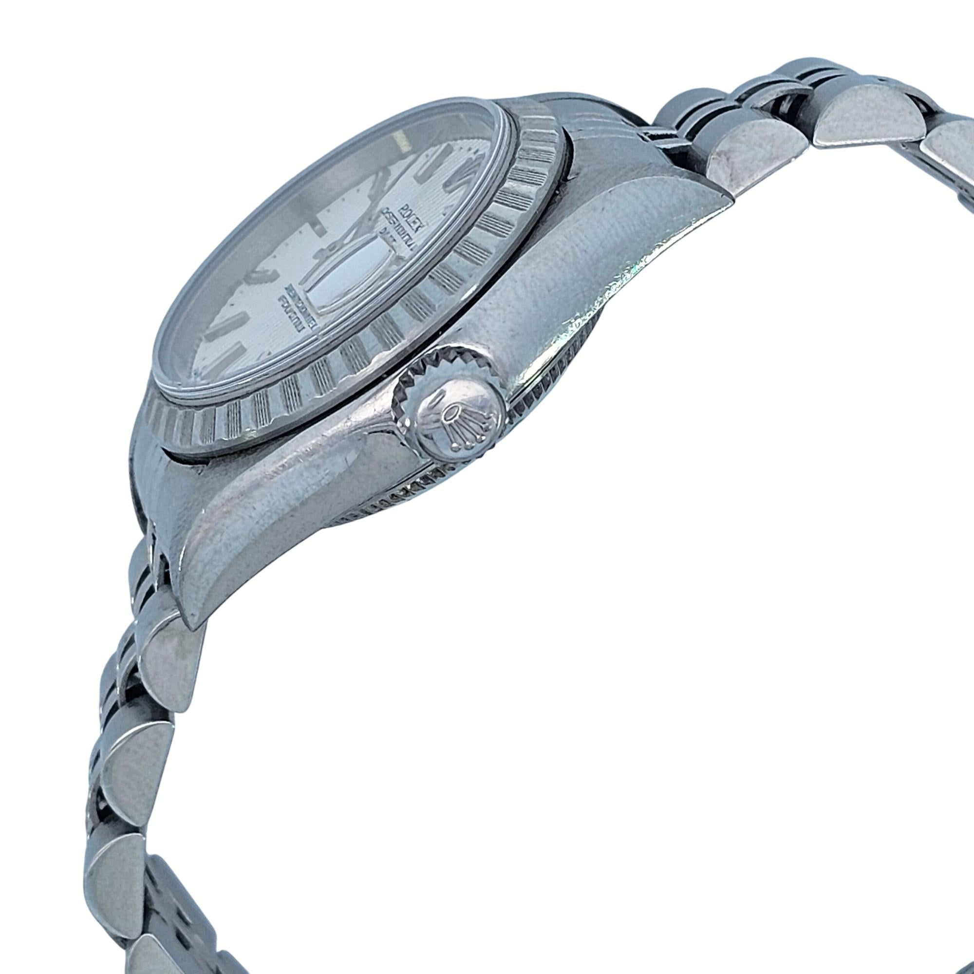 Rolex Oyster Perpetual Lady-Datejust 26mm SS 2003 Silver Dial 79240