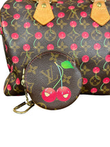Louis Vuitton Monogram Cerises Round Coin Purse, Limited Edition x Takashi Murakami