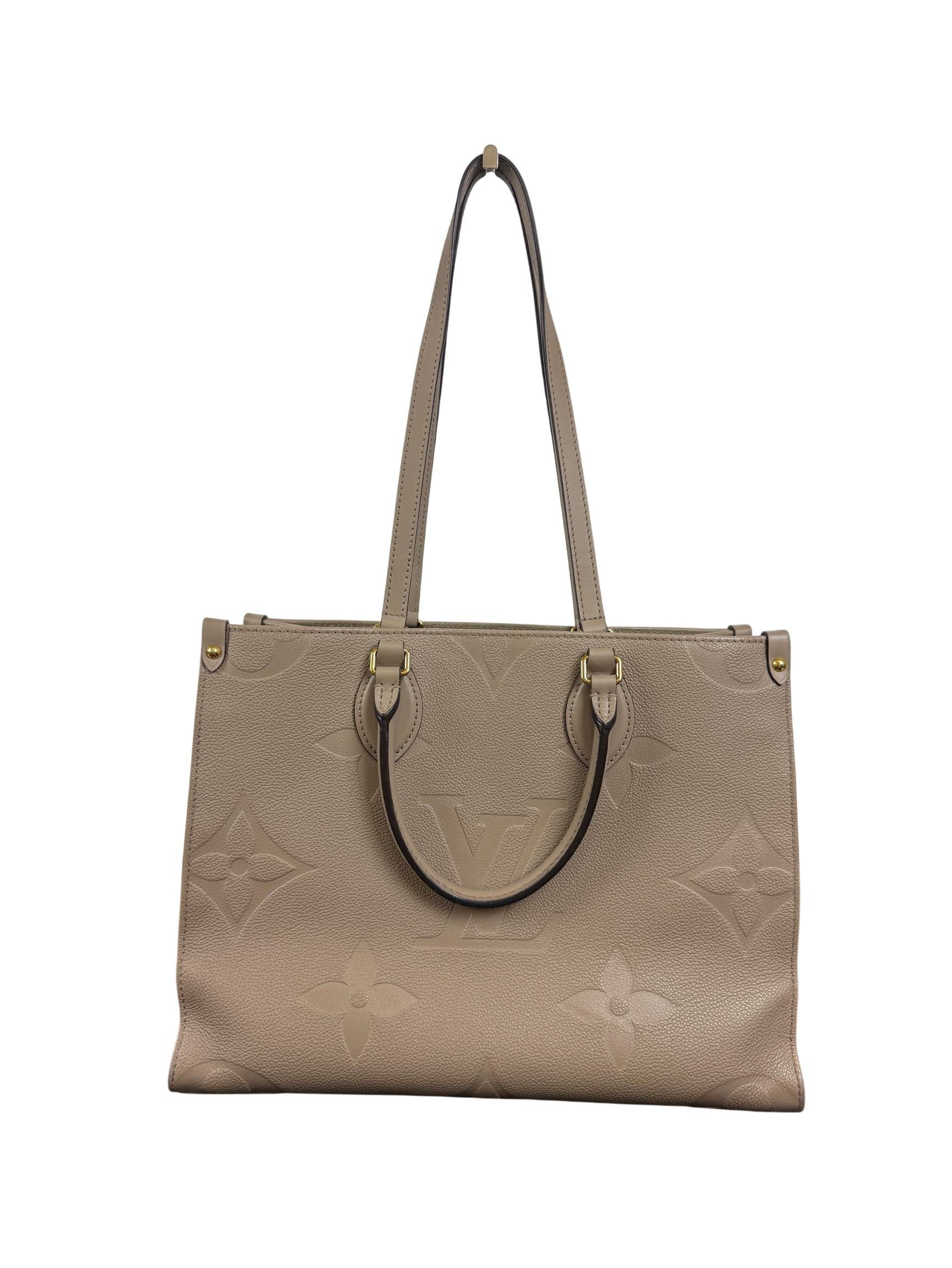 Louis Vuitton OnTheGo MM Monogram Empreinte Leather Tote Bag