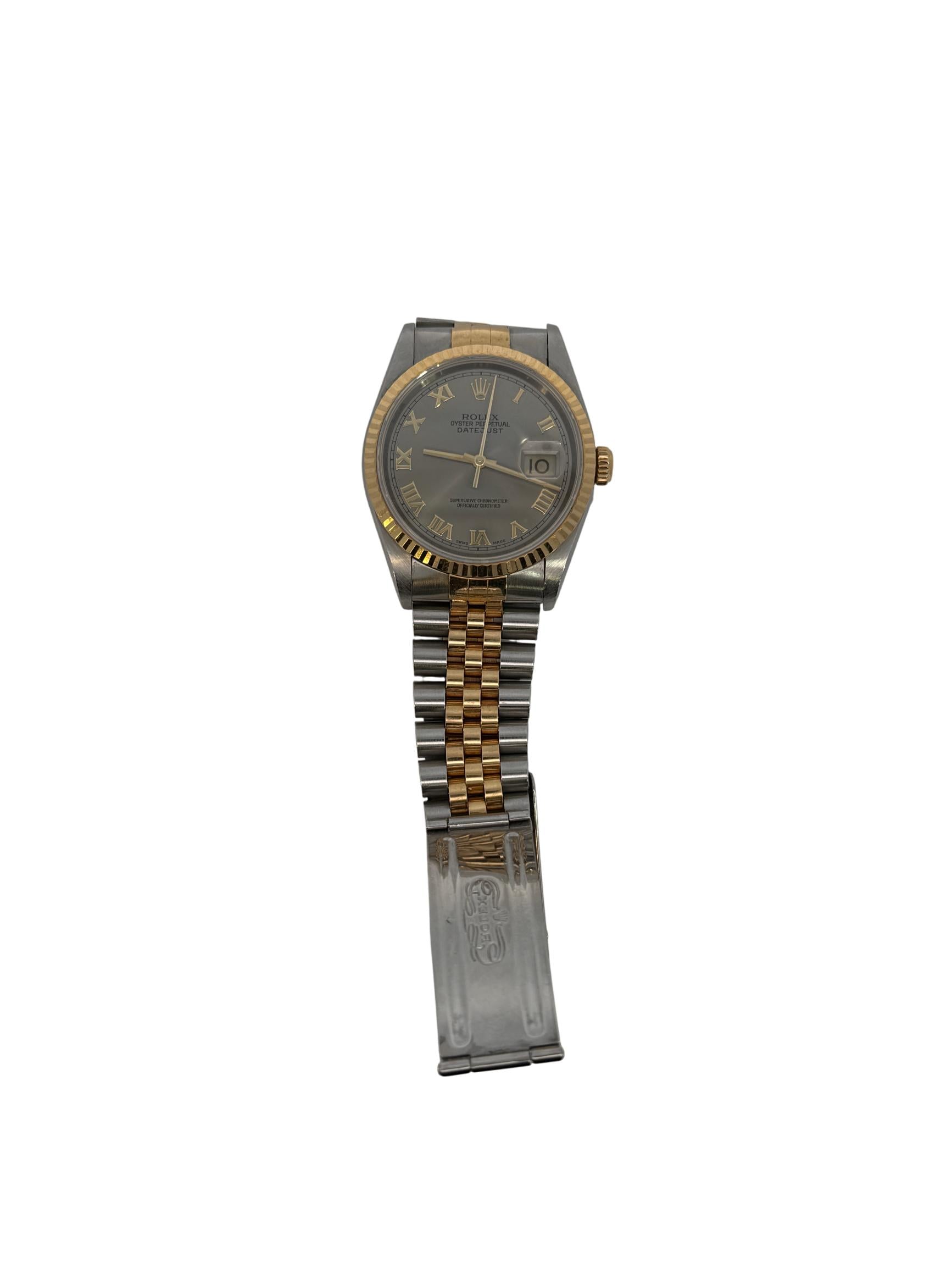 Rolex Oyster Perpetual Datejust 40mm Two-Tone 18K Yellow Gold and Stainless Steel Men's Watch, Ref. 16233