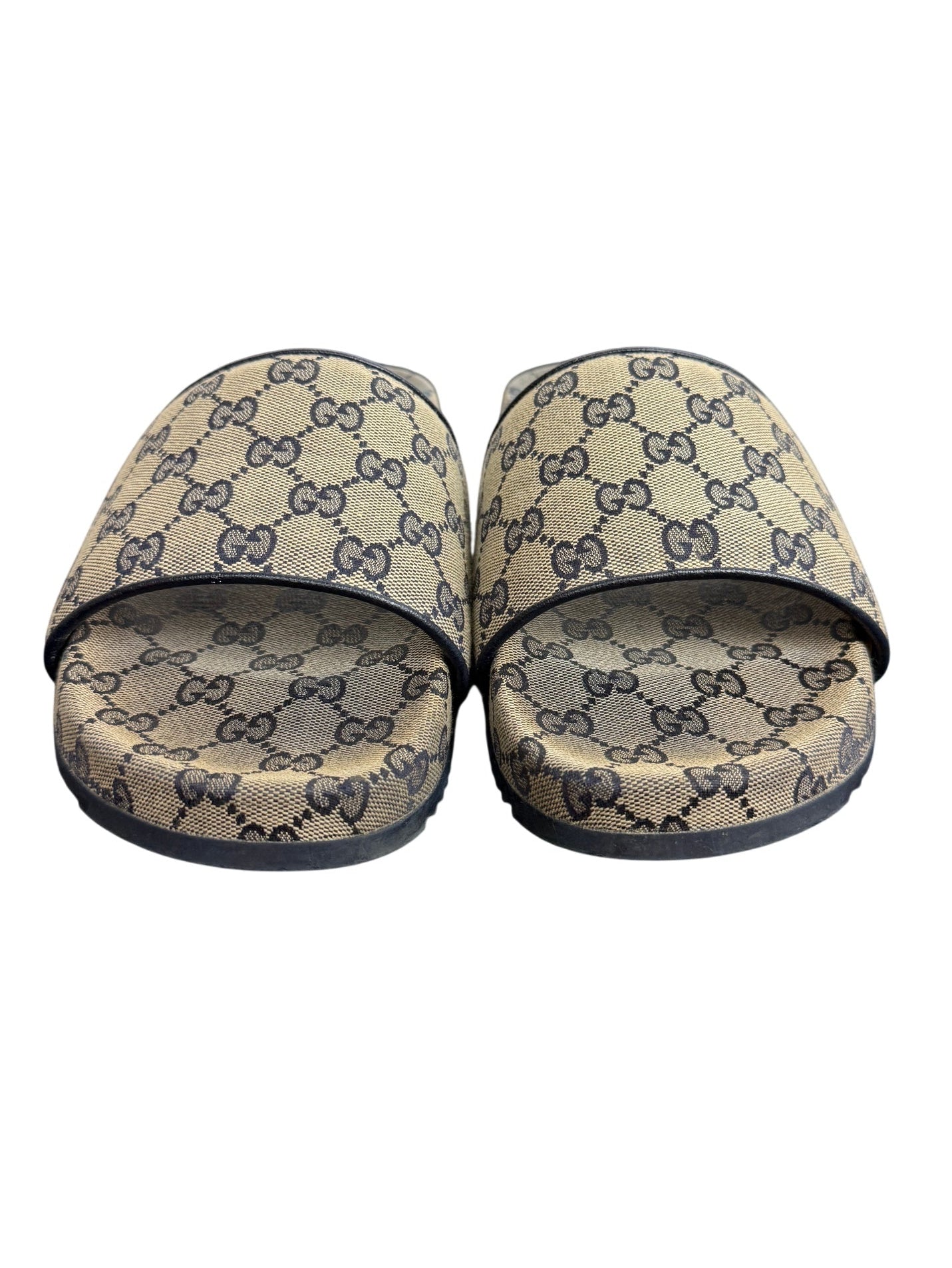 Gucci GG Monogram Canvas Slide Sandals