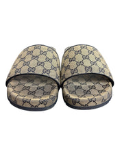 Gucci GG Monogram Canvas Slide Sandals