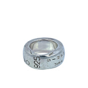 Chanel Cambon Silver 925 Rue Engraved Band Ring
