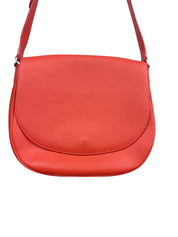 Celine Trotteur Messenger Bag Orange Grained Calfskin Leather