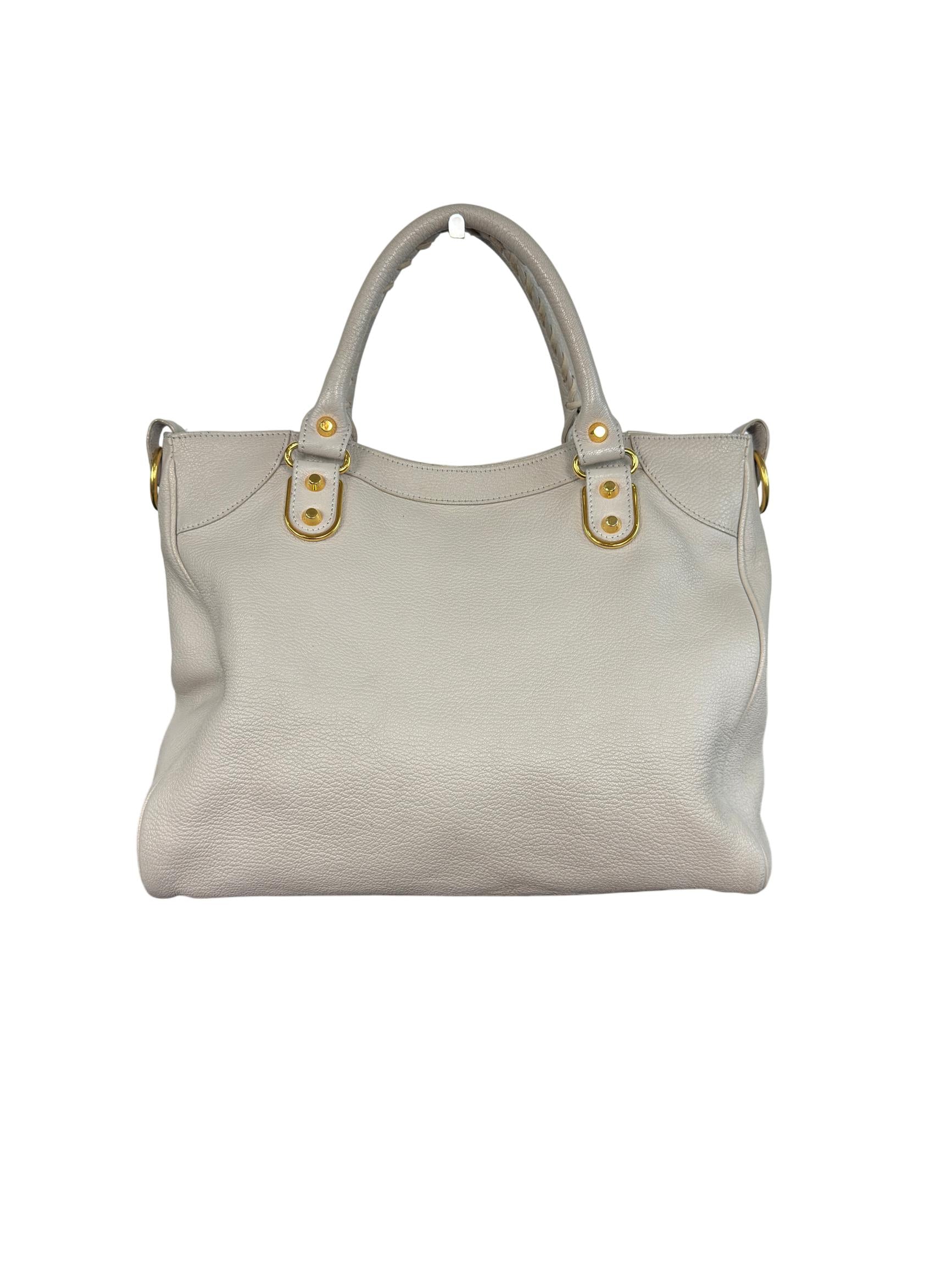 Balenciaga Edge Town Chevre Metallic