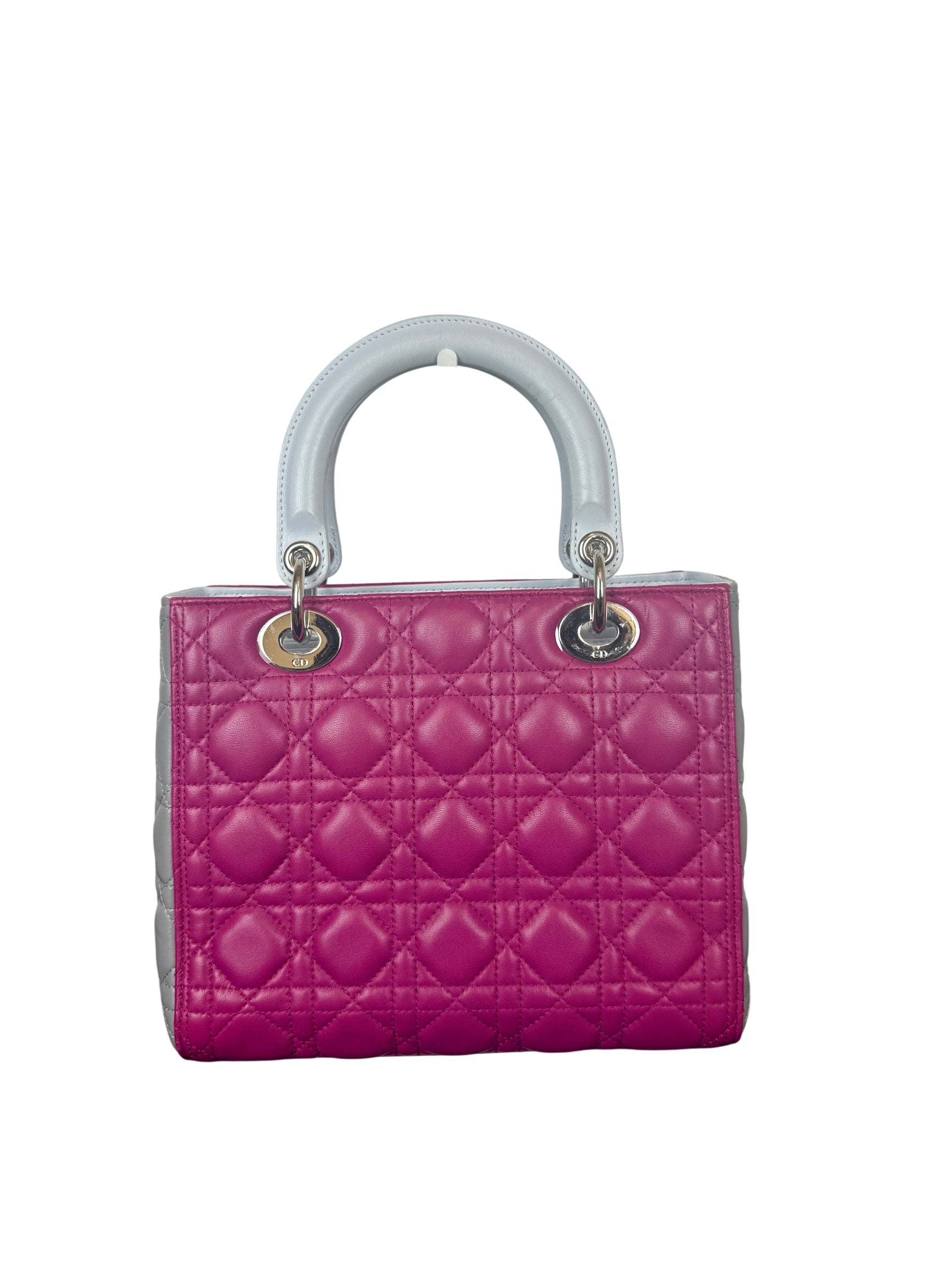 Dior Lady Dior Medium Tricolor Lambskin Cannage Handbag