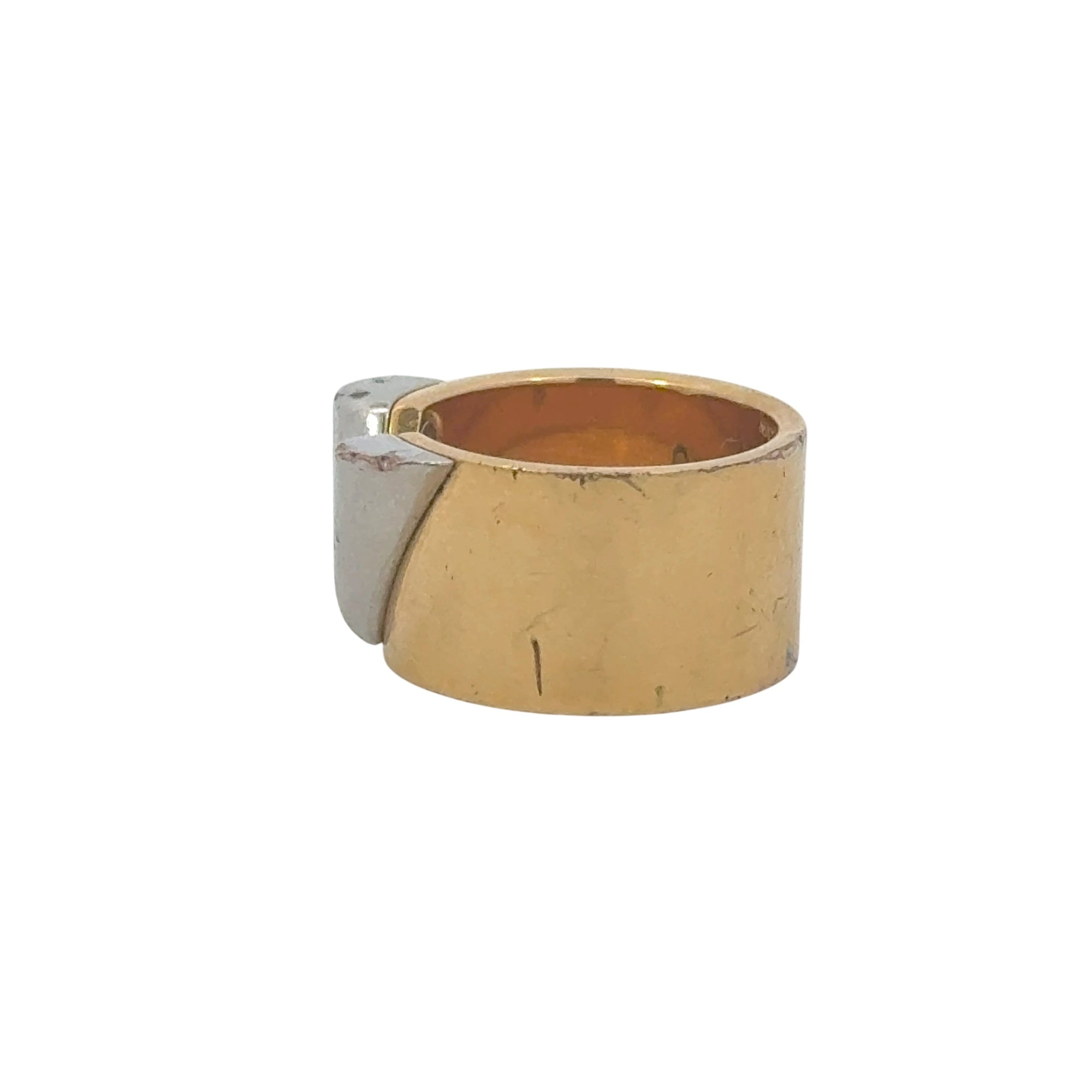Louis Vuitton Essential V Ring Medium Gold/Silver