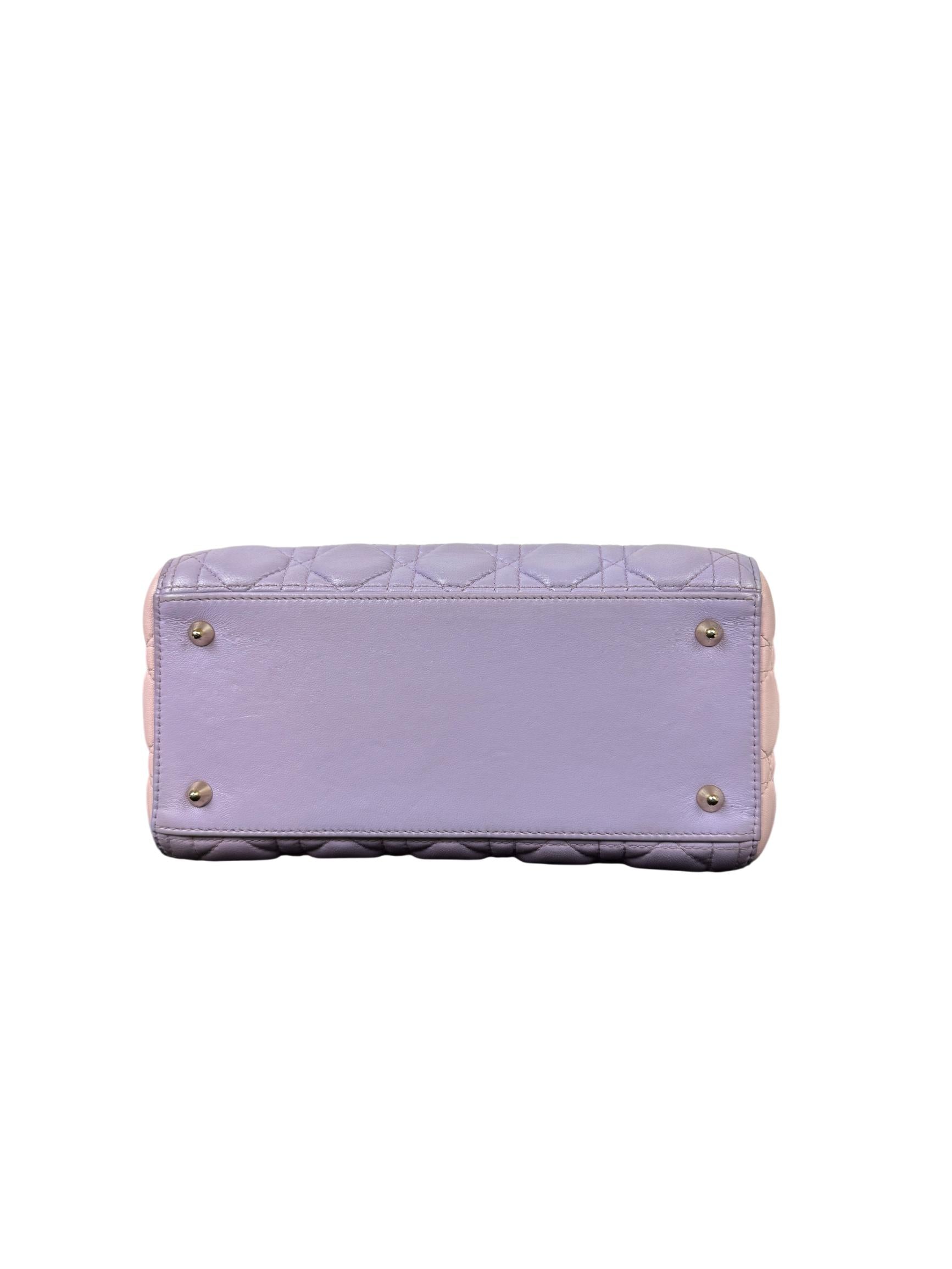 Christian Dior Lady Dior Medium Lambskin Handbag