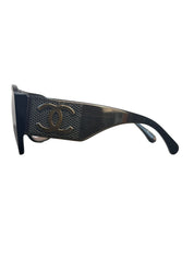 Chanel 5081-B Strass Rhinestones Square CC Sunglasses