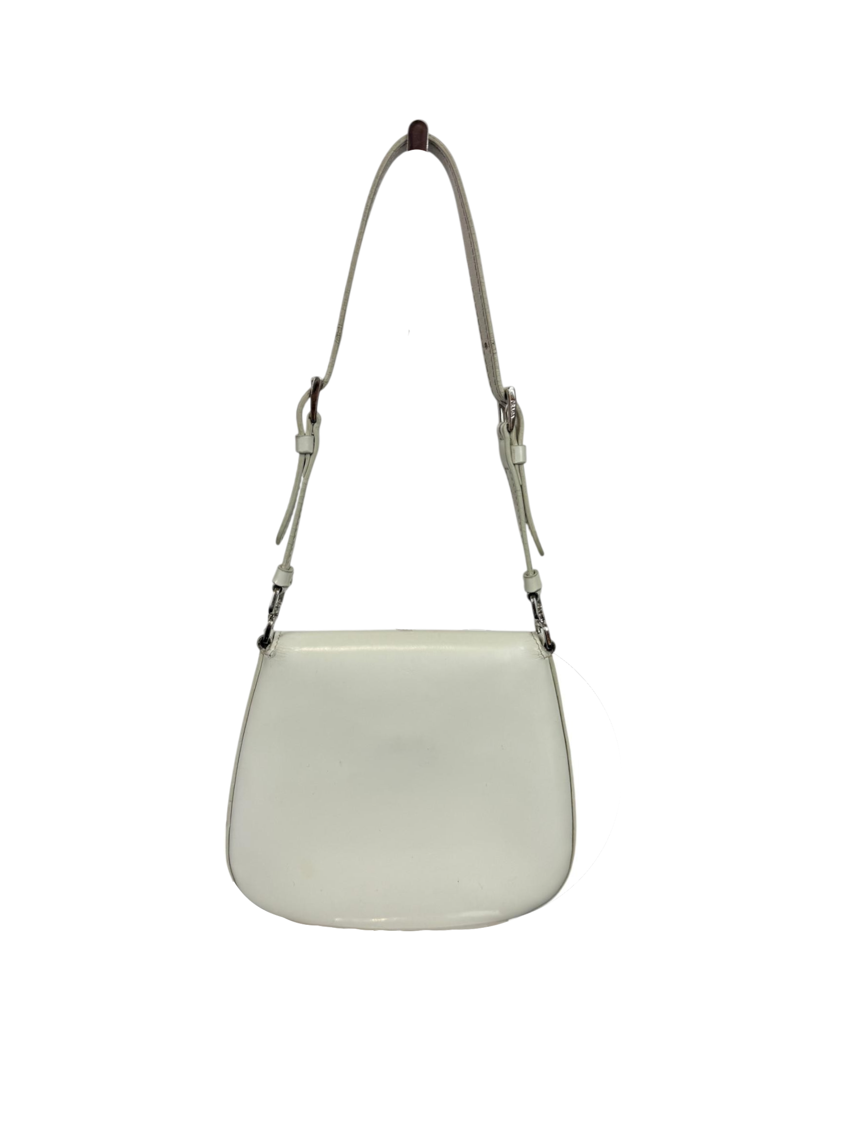 Prada Cleo Brushed Leather Mini Shoulder Bag