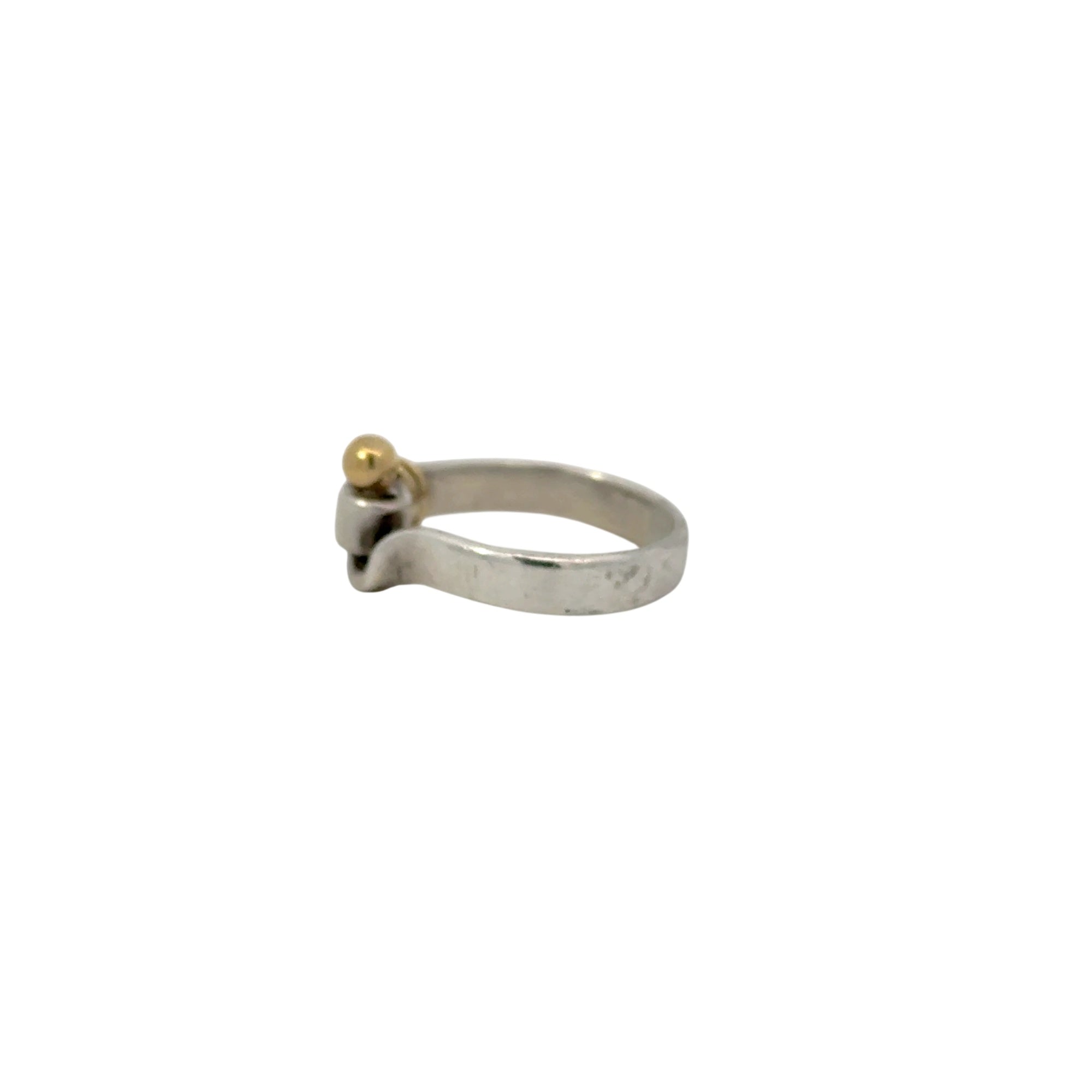 Ring Tiffany & Co. Sterling Silver and 18K Gold Hook & Eye