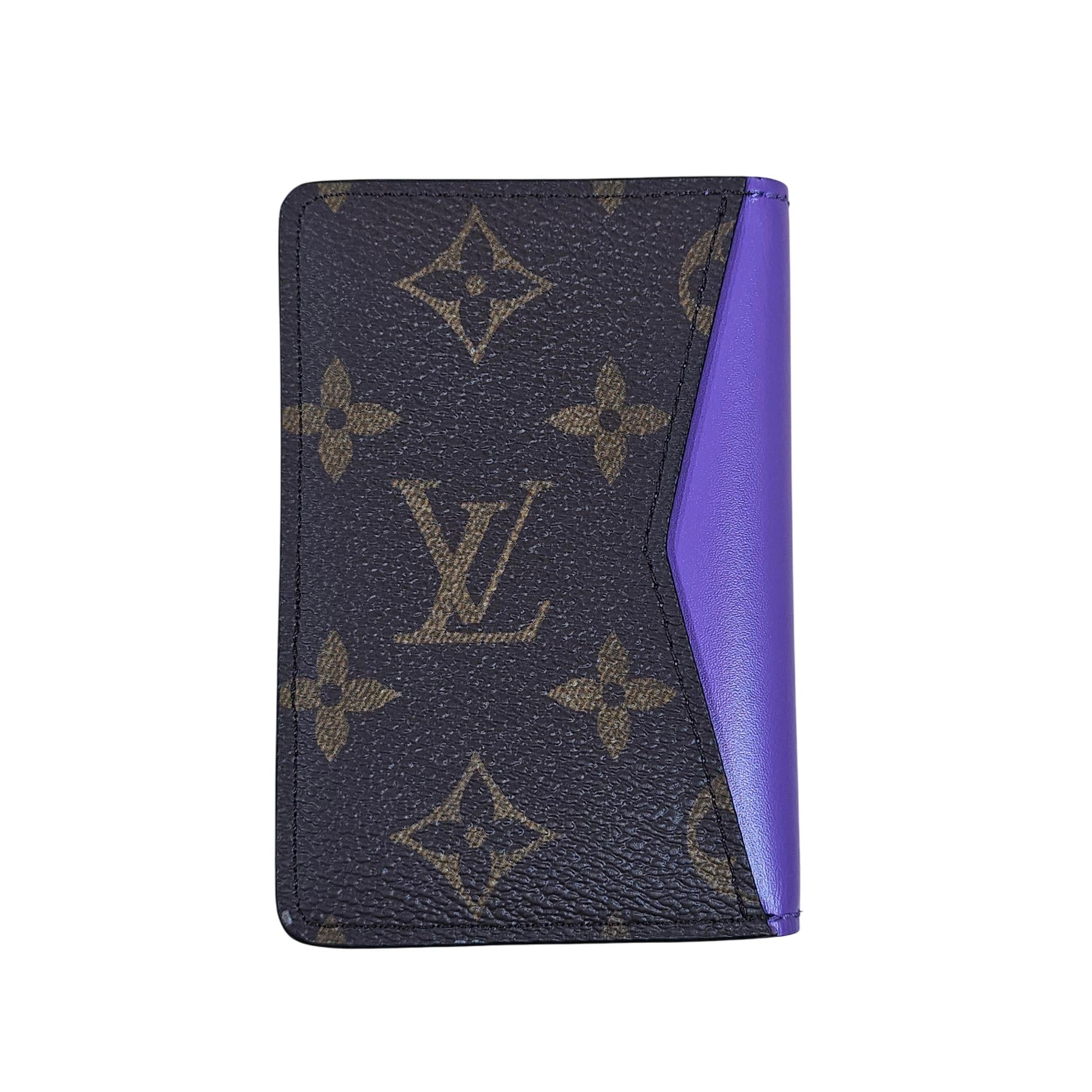 Louis Vuitton x Virgil Abloh Pocket Organizer Monogram & Purple Leather