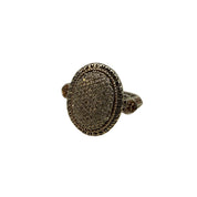 10K White Gold 1.08 CTW Pave Diamond Ring