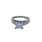 Natural Diamond Princess Cut 2ctw 14K White Gold Ring