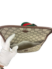 Gucci GG Supreme Monogram Web Small Neo Vintage Double Flap Bag