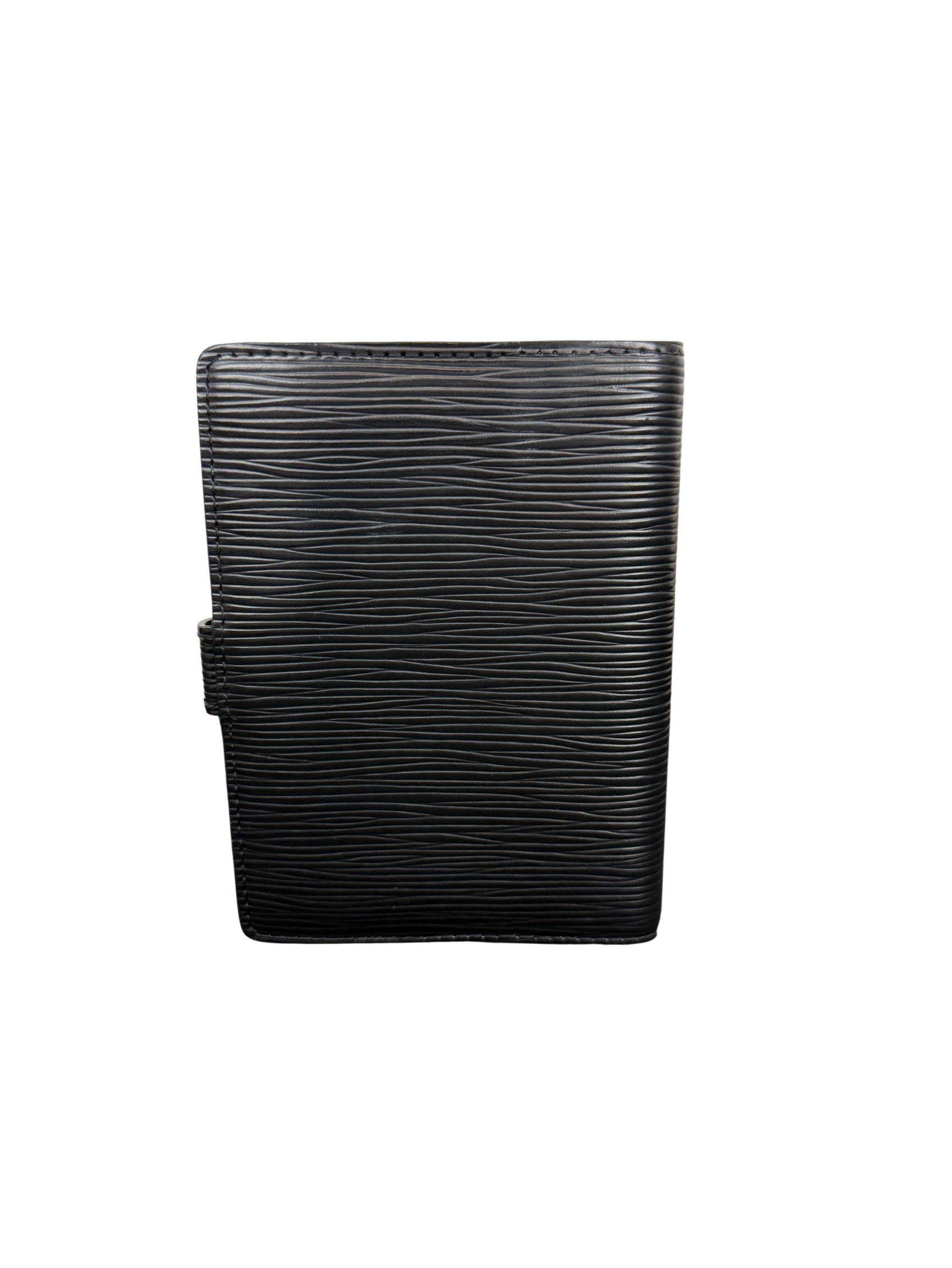 Louis Vuitton Black Leather Agenda Functionnel MM Organizer