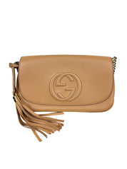 Gucci Soho Chain Flap Leather Crossbody Bag