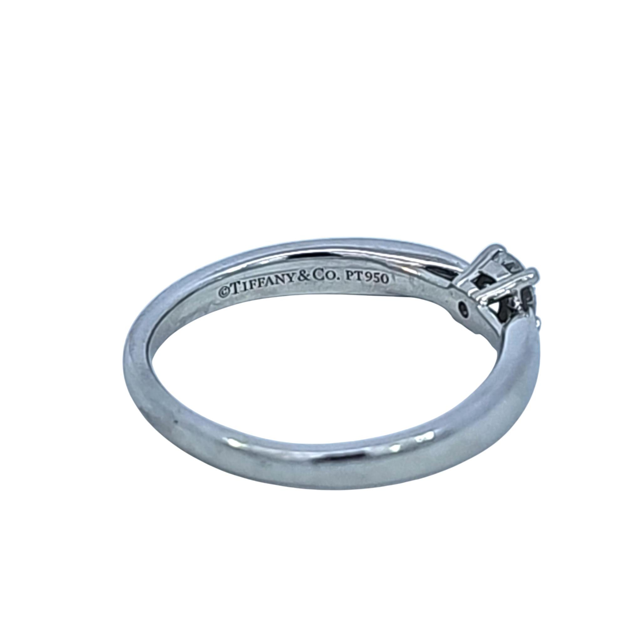 Tiffany & Co. Harmony Platinum .17 Carat Diamond Ring