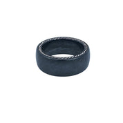 David Yurman Streamline® Ring in Black Titanium & Sterling Silver
