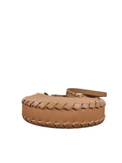 Chloé Large Mate Hobo Bag in Brown Leather with Braided Strap