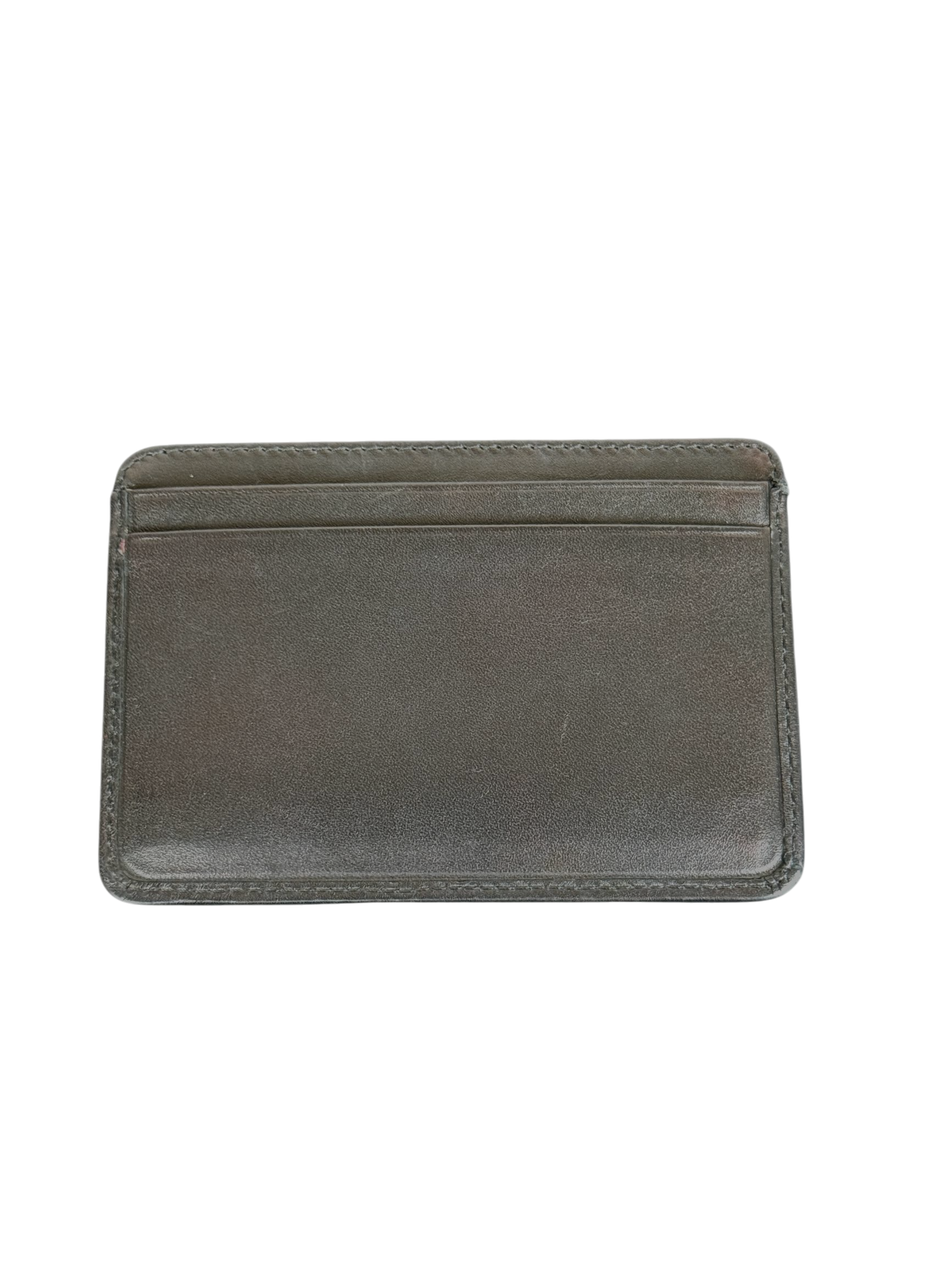 Chanel Cambon Line Quilted Silver Metallic Card Holder
